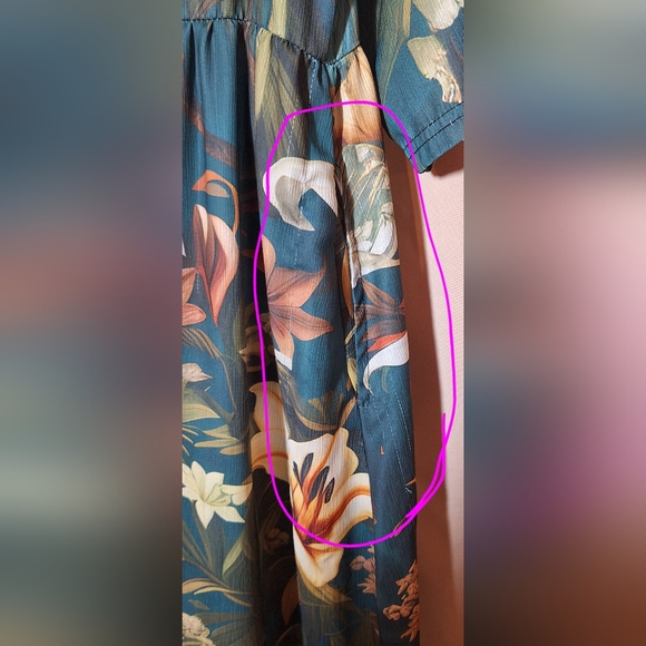 Tropical Print Midi Dress - Picture 5 of 5